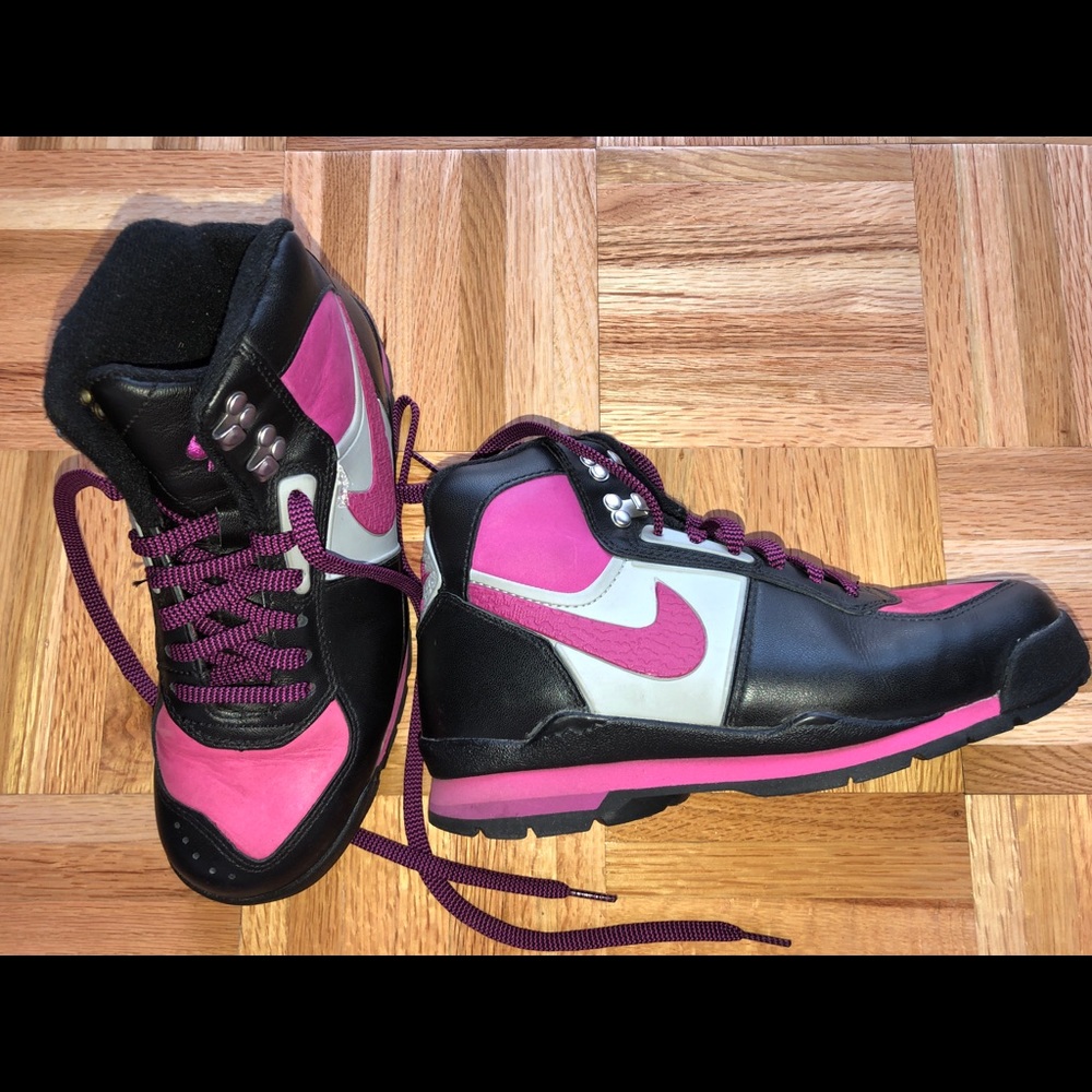 Nike air high top sneakers exclusive pink & black - Picture 5 of 7